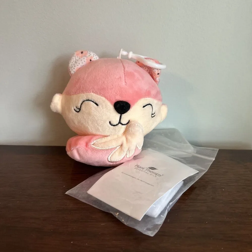Flora Fox Clip Pal Plant Therapy Aroma Plush Pink Sensory Comfort